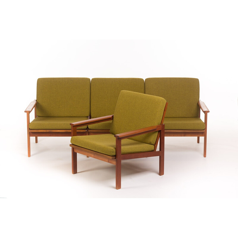 Canapé et fauteuil lounge Capella de Illum Wikkelso - 1960