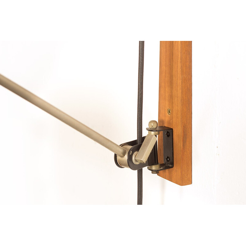 Vintage counterbalance swing arm wall lamp - 1970s