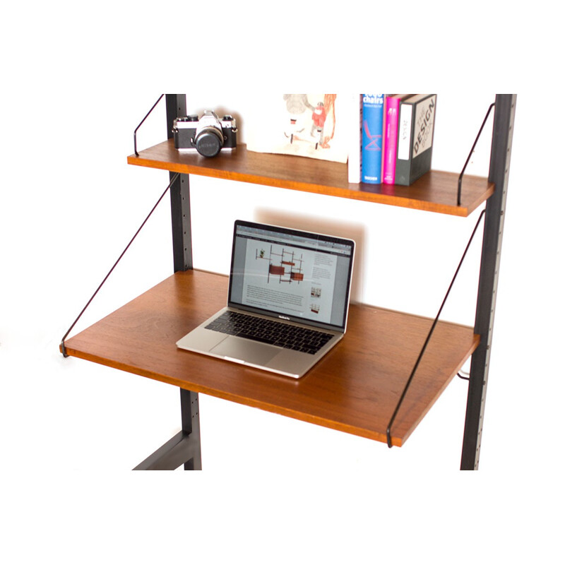 Vintage floorstanding with desk shelf by Poul Cadovius - 1960s