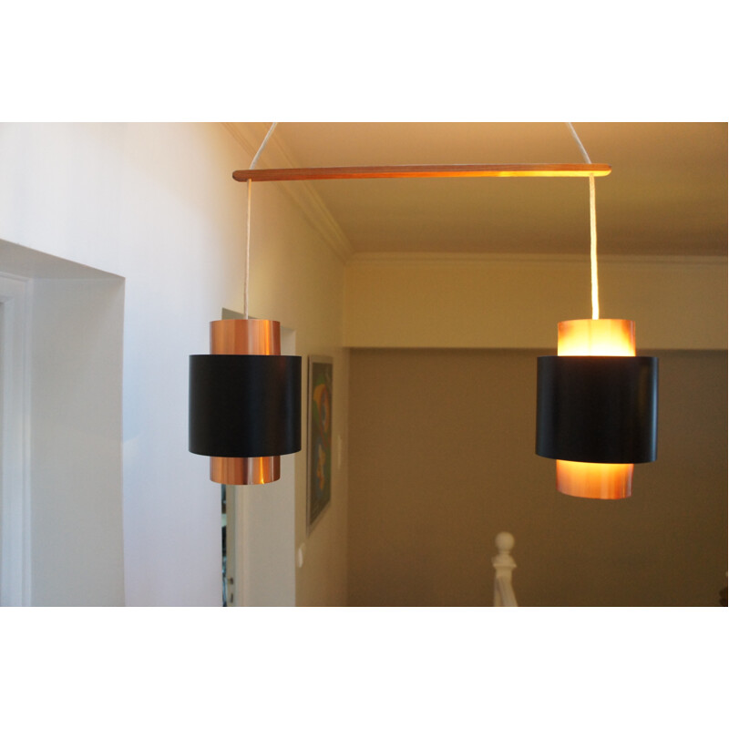 Vintage "Tunika" pendant lamp by Jo Hammerborg for Fog & Mørup - 1960s