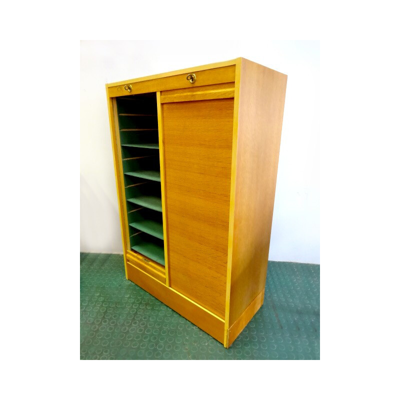 Vintage Double rolls office cabinet - 1960s