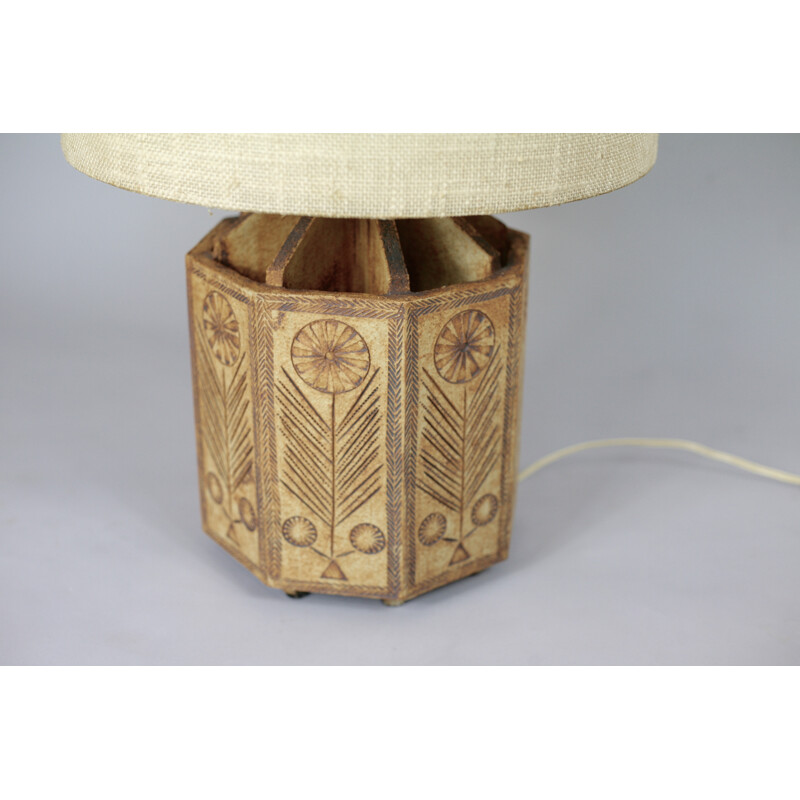 Vintage ceramic lamp by Roger Capron - 1960s