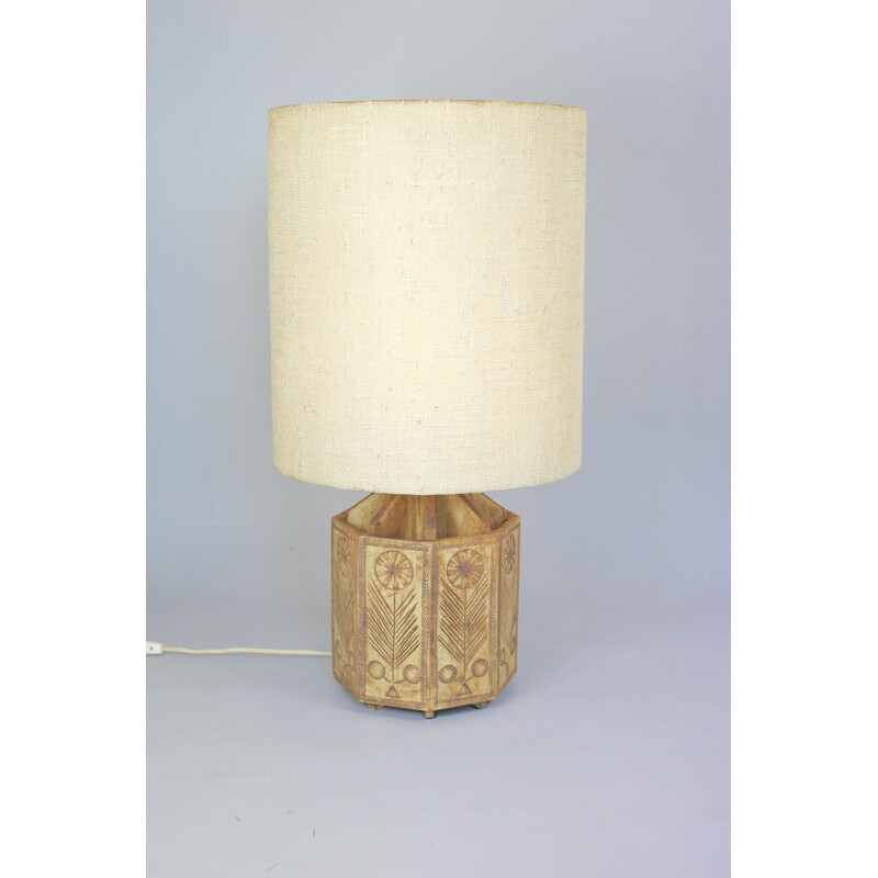 Vintage ceramic lamp by Roger Capron - 1960s
