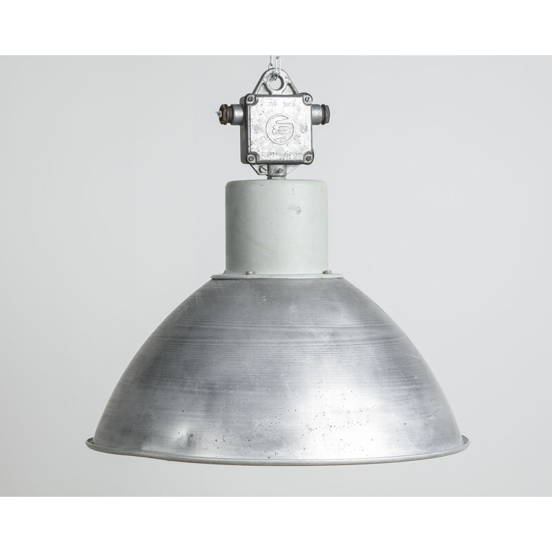 Vintage industriële plafondlamp van Elektrosvit - 1970