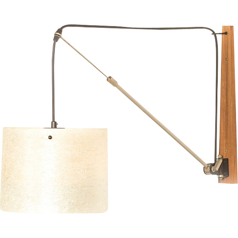 Vintage counterbalance swing arm wall lamp - 1970s