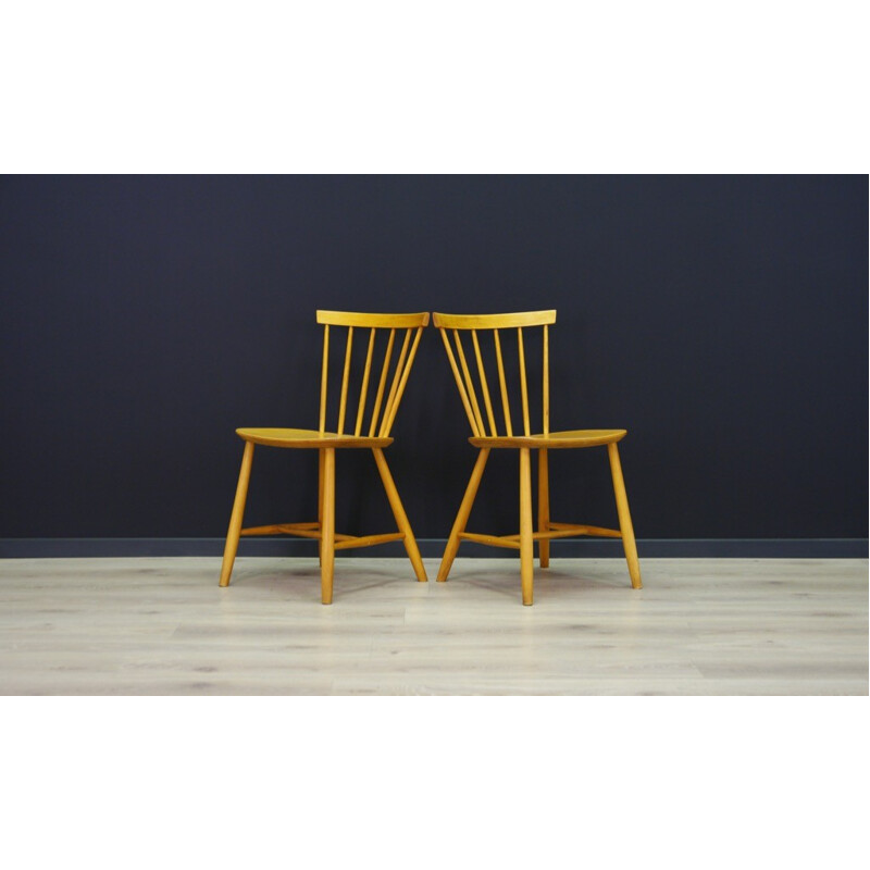 Set of 2 vintage chairs by FDB Møbler - 1960