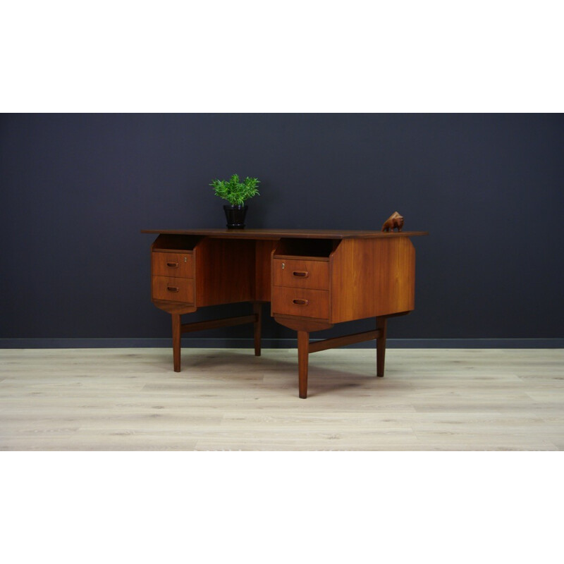 Writing desk in teak - 1960s