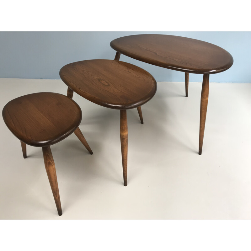 Vintage Nest of tables by Luciano Ercolani for Ercol - 1960s