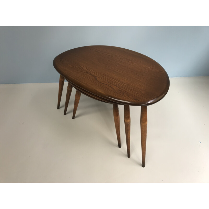 Tables gigognes vintage par Luciano Ercolani pour Ercol - 1960