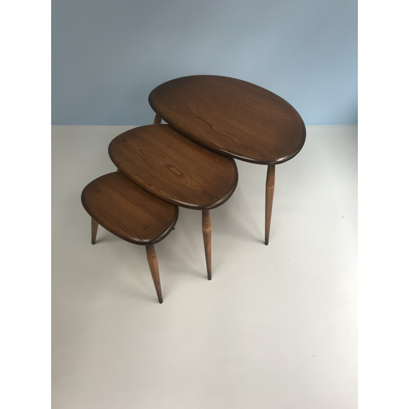 Vintage Nest of tables by Luciano Ercolani for Ercol - 1960s