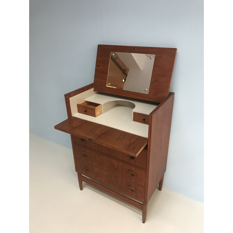 Vintage danish teak secretary - 1960s