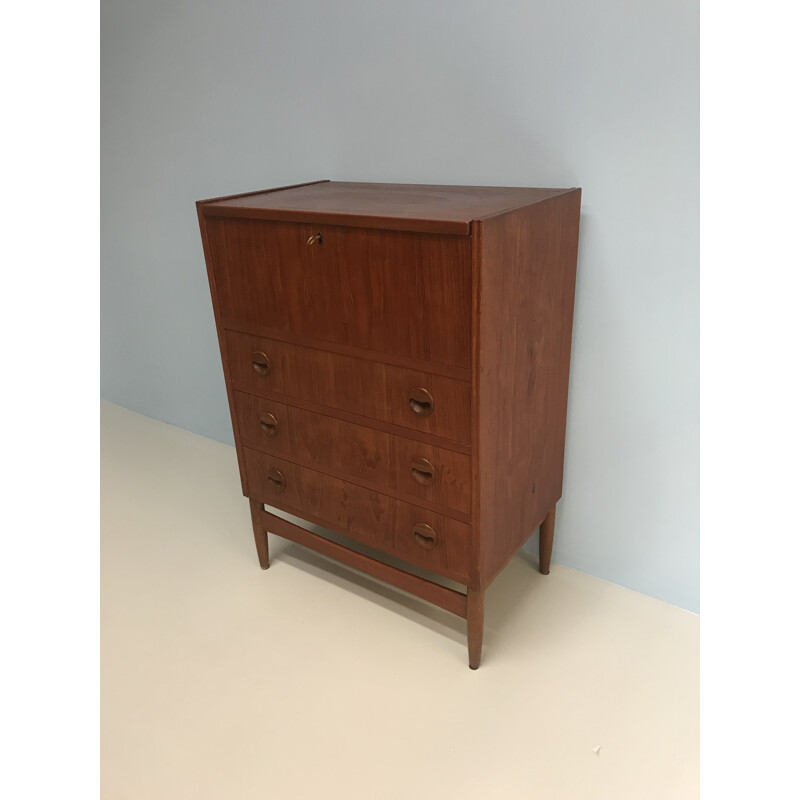 Vintage danish teak secretary - 1960s