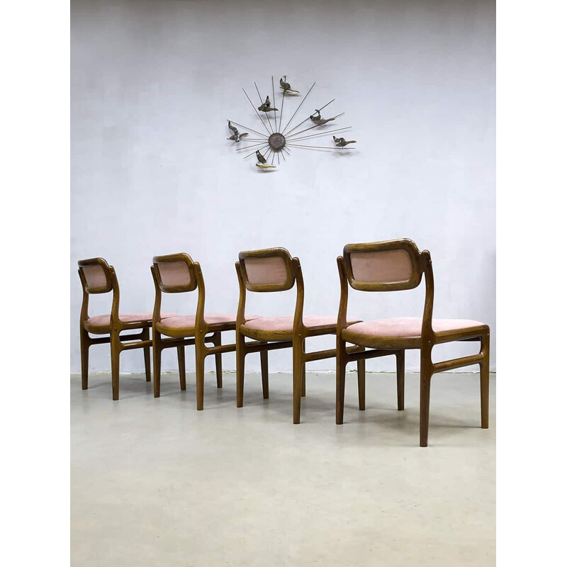 Danish vintage teak dinner chairs by Johannes Andersen for Uldum Møbelfabrik - 1960s