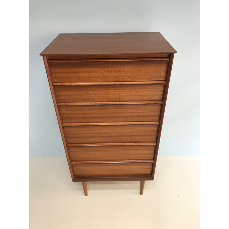 Vintage teak 6 drawer sideboard by Austin - 1960s