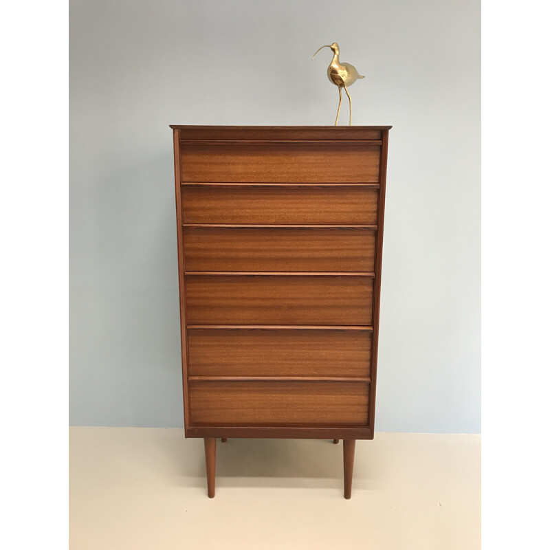 Vintage teak 6 drawer sideboard by Austin - 1960s