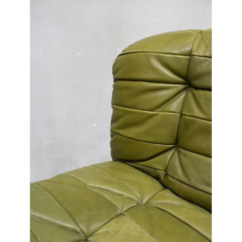 Canapé modulaire vintage lounge DS11 en patchwork par De Sede - 1960