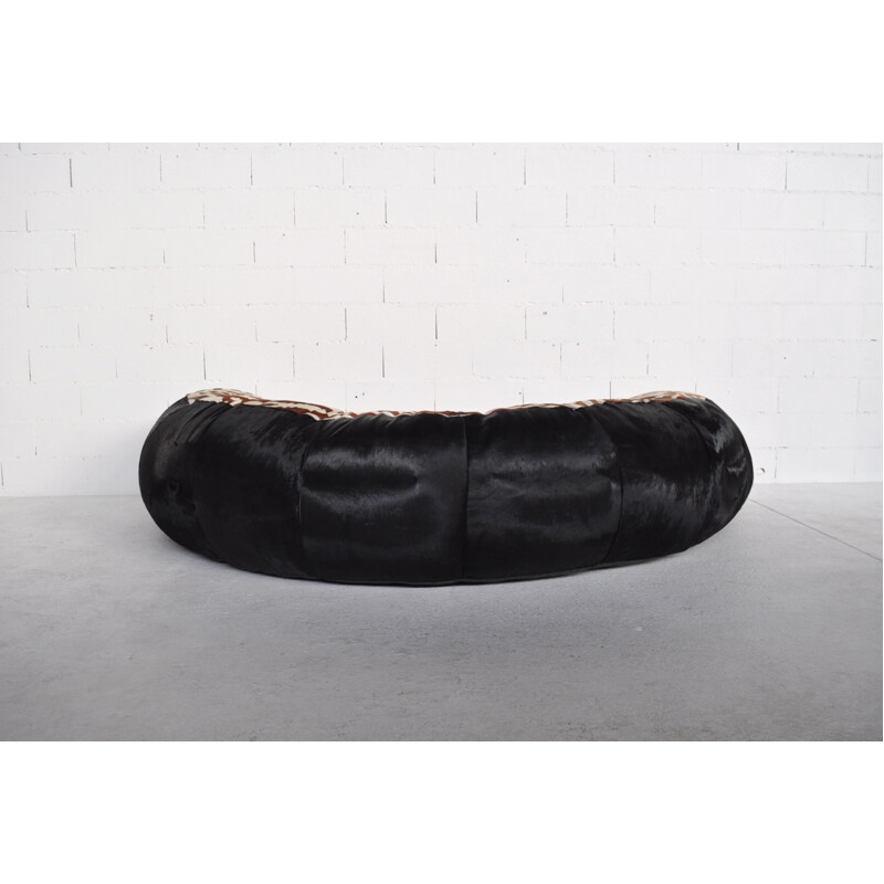  Vintage sofa in foal leather - 1970s