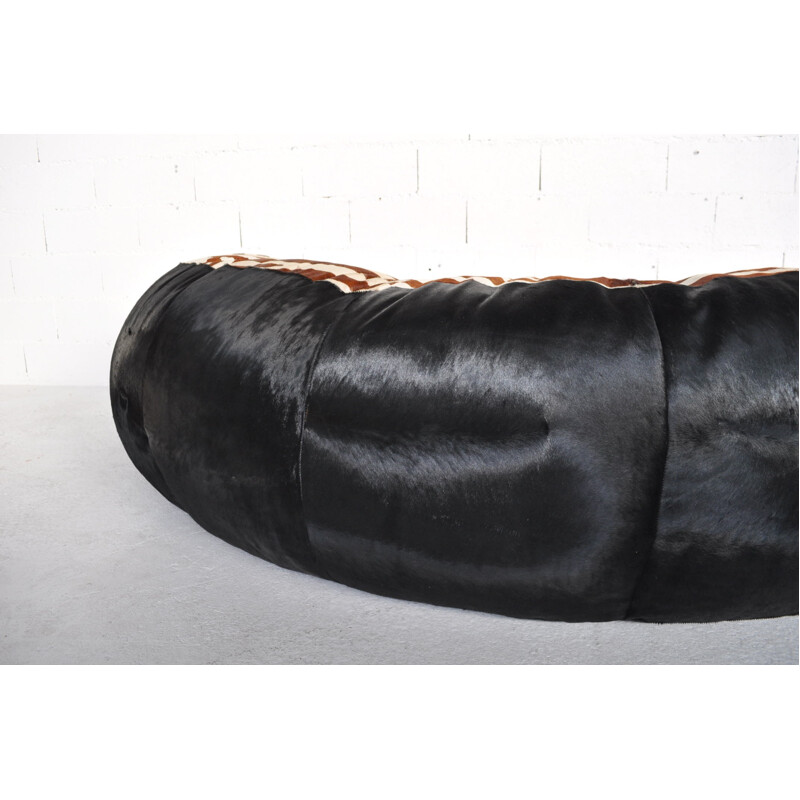  Vintage sofa in foal leather - 1970s