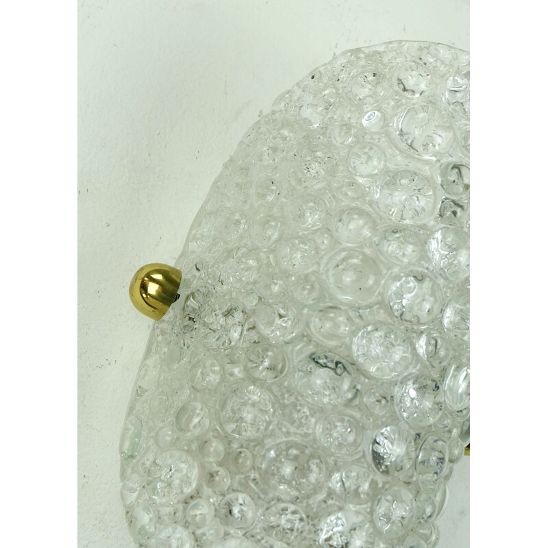 Vintage Glass Wall Lamp - 1960s