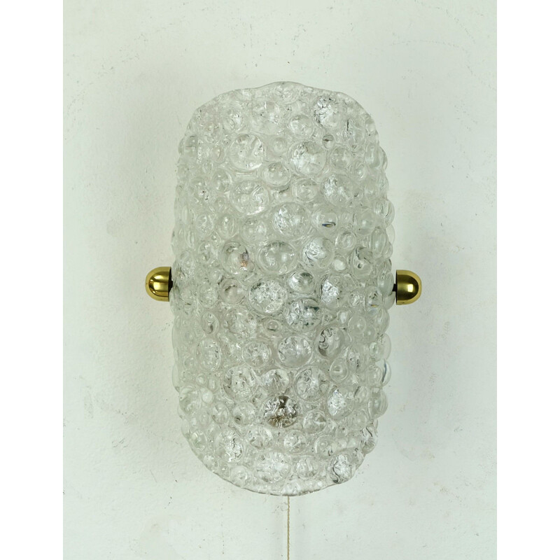 Vintage Glass Wall Lamp - 1960s