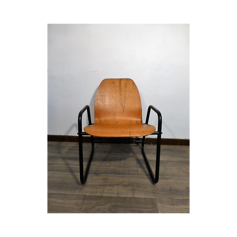 Vintage transformable chair into armchair - 1970s