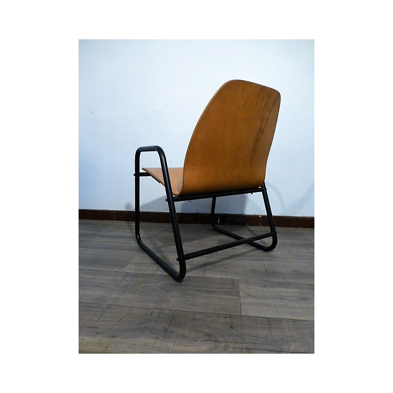 Vintage transformable chair into armchair - 1970s