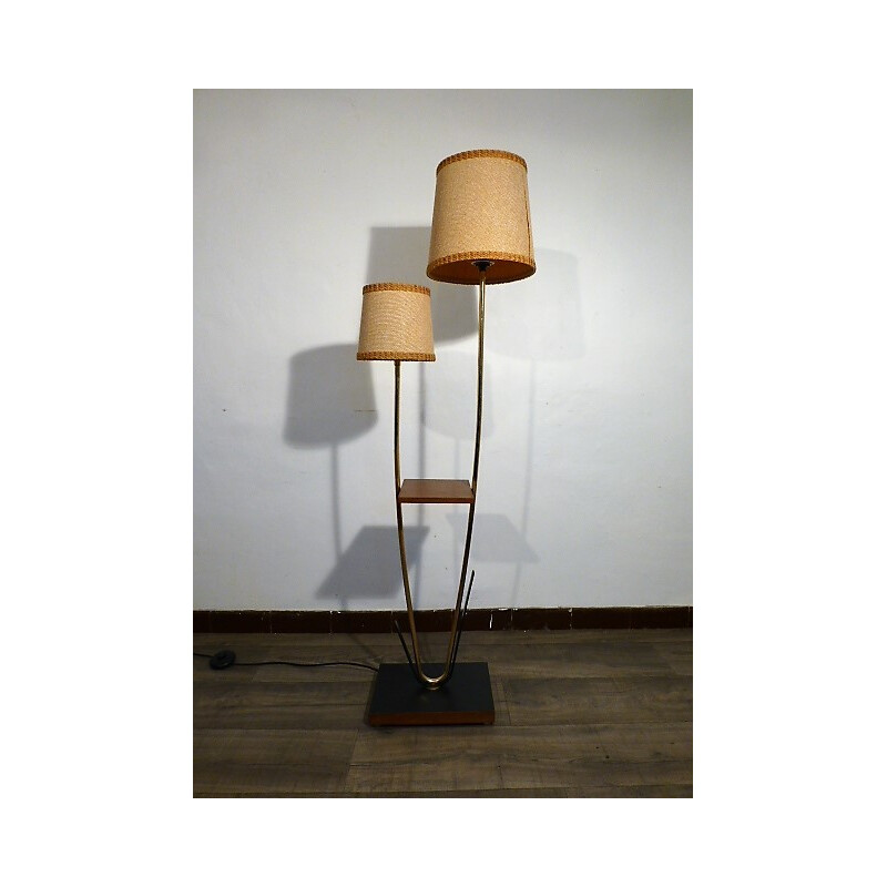 Vintage brass floor lamp - 1950s