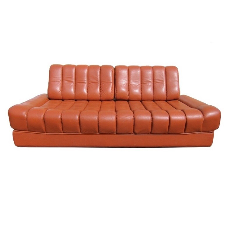 Sofa Daybed "DS85" in leather by De Sede - 1960s                                               De Sede ds-85 sofadaybed 