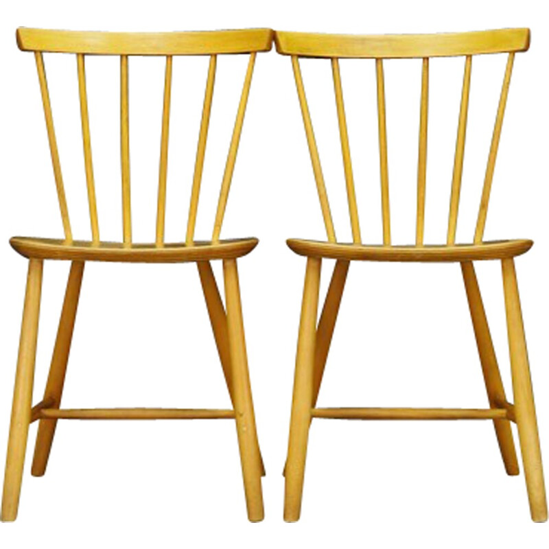 Set of 2 vintage chairs by FDB Møbler - 1960