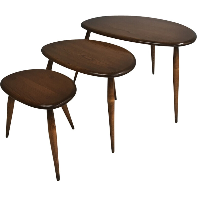 Vintage Nest of tables by Luciano Ercolani for Ercol - 1960s