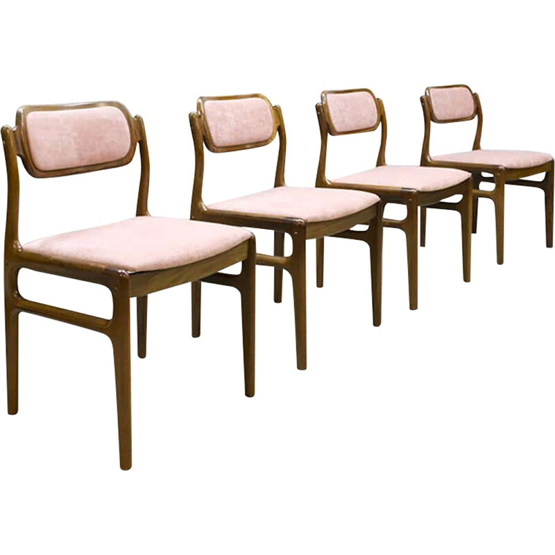 Danish vintage teak dinner chairs by Johannes Andersen for Uldum Møbelfabrik - 1960s