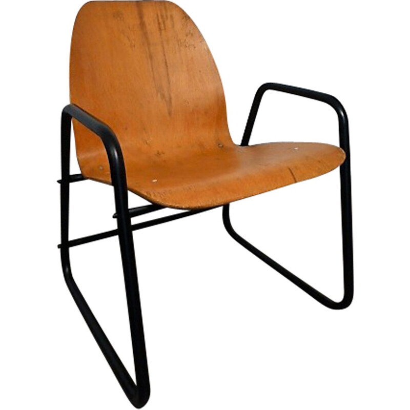 Vintage transformable chair into armchair - 1970s