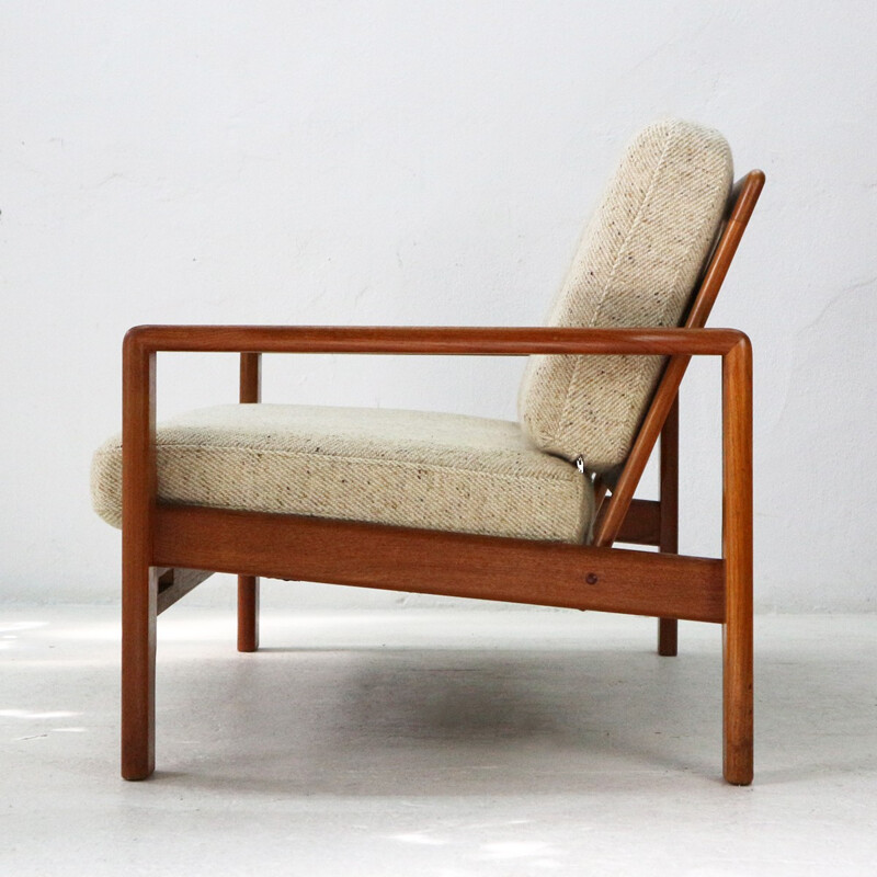 Vintage Danish Teak 2 Seater Sofa - 1970s