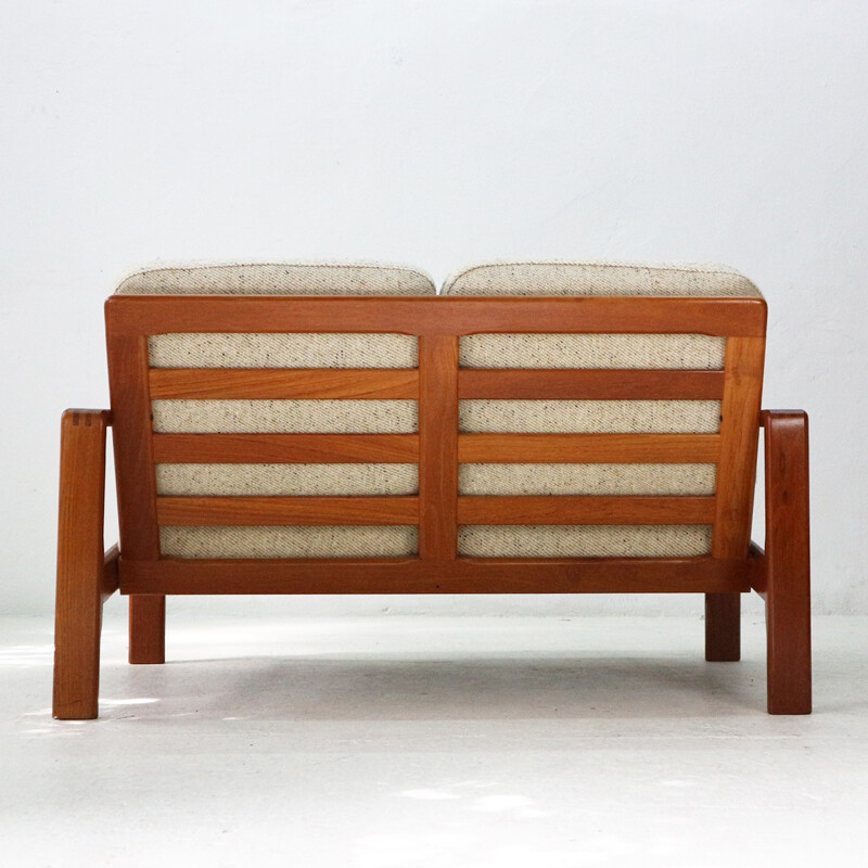 Vintage Danish Teak 2 Seater Sofa - 1970s