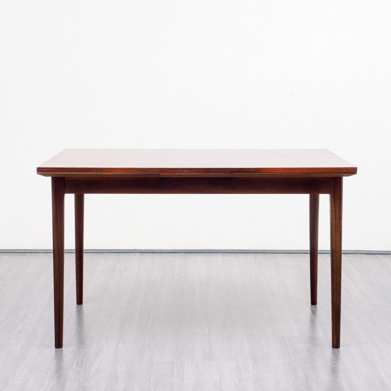 Large extendable dining table in rosewood - 1960s