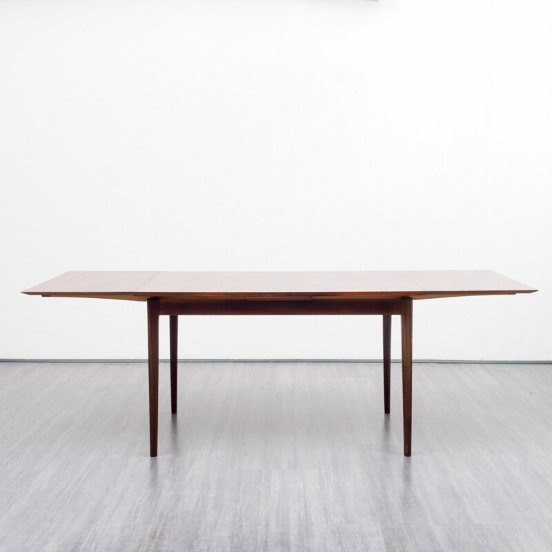 Large extendable dining table in rosewood - 1960s