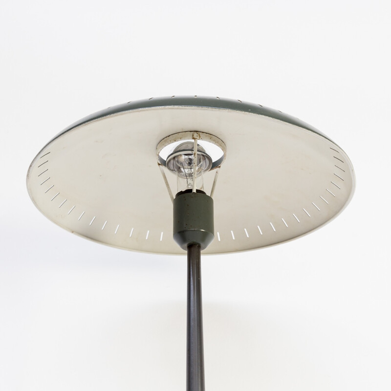 Vintage black table lamp by Louis Kalff  for Philips - 1950s
