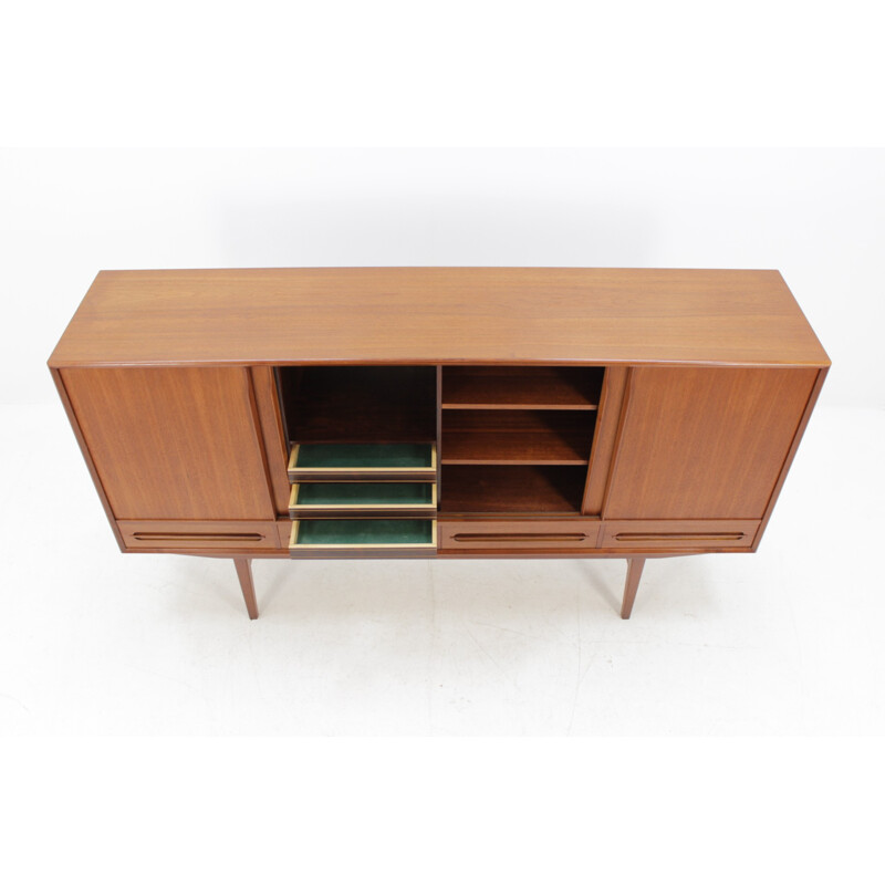 Vintage Danish Teak Highboard by Eijvind Johansson - 1960s