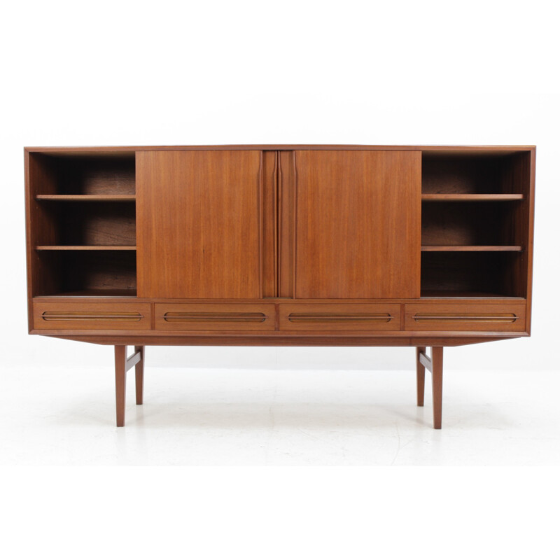 Vintage Danish Teak Highboard by Eijvind Johansson - 1960s