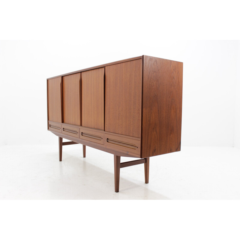 Vintage Danish Teak Highboard by Eijvind Johansson - 1960s