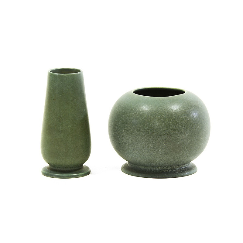 Pair of vintage vases by Gunnar Nylund for Rörstrand - 1930s