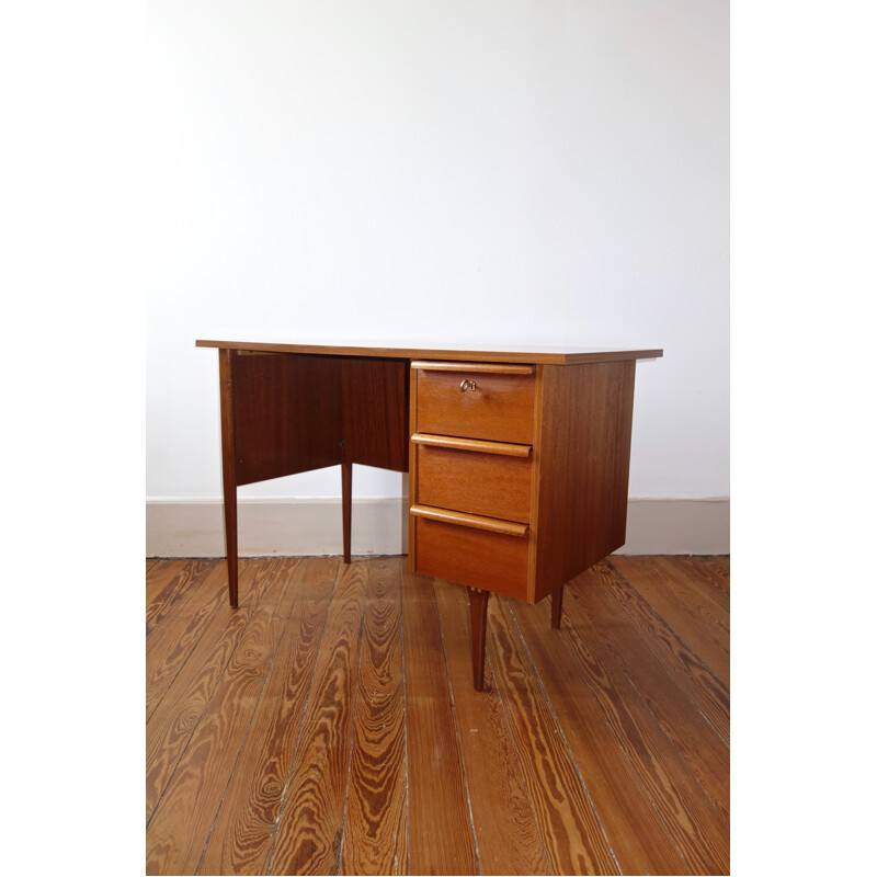 Vintage scandinavian teak desk - 1960s