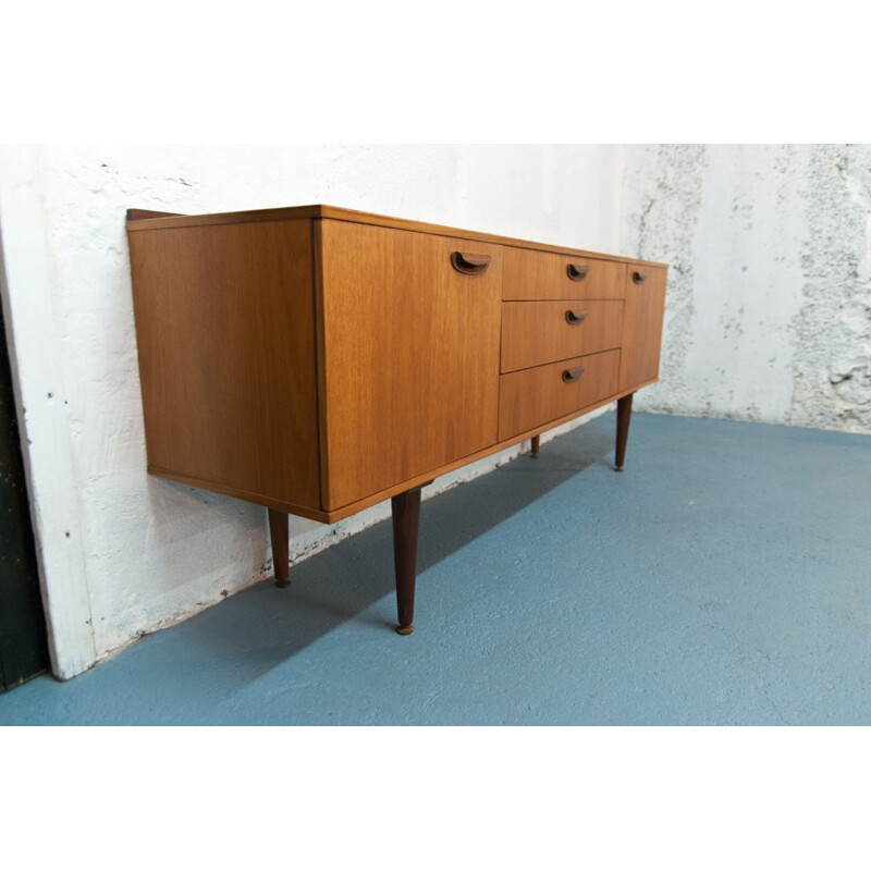 Enfilade scandinave vintage en teck - 1960