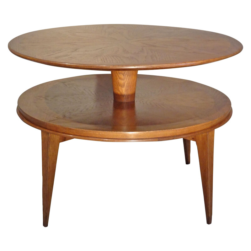 Table basse vintage en Chêne - années 40