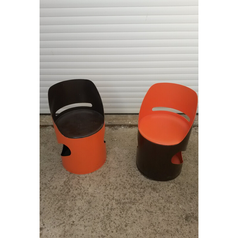 Set of 2 vintage chairs by Jean Louis Avril - 1960s