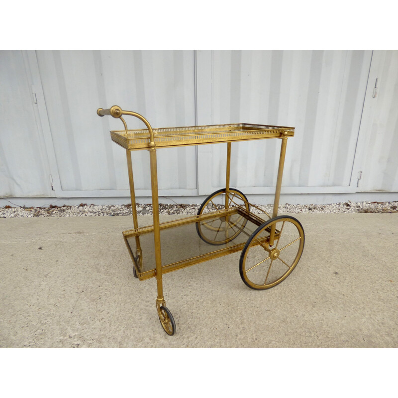 Vintage Golden rolling table - 1950s