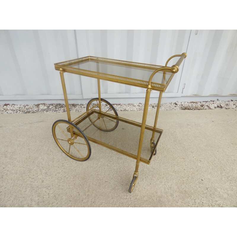 Vintage Golden rolling table - 1950s