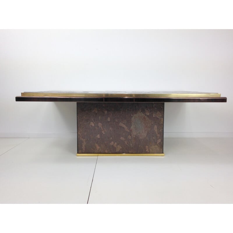 Table basse Las Vegas Design Brutaliste par Paul Kingma - 1970