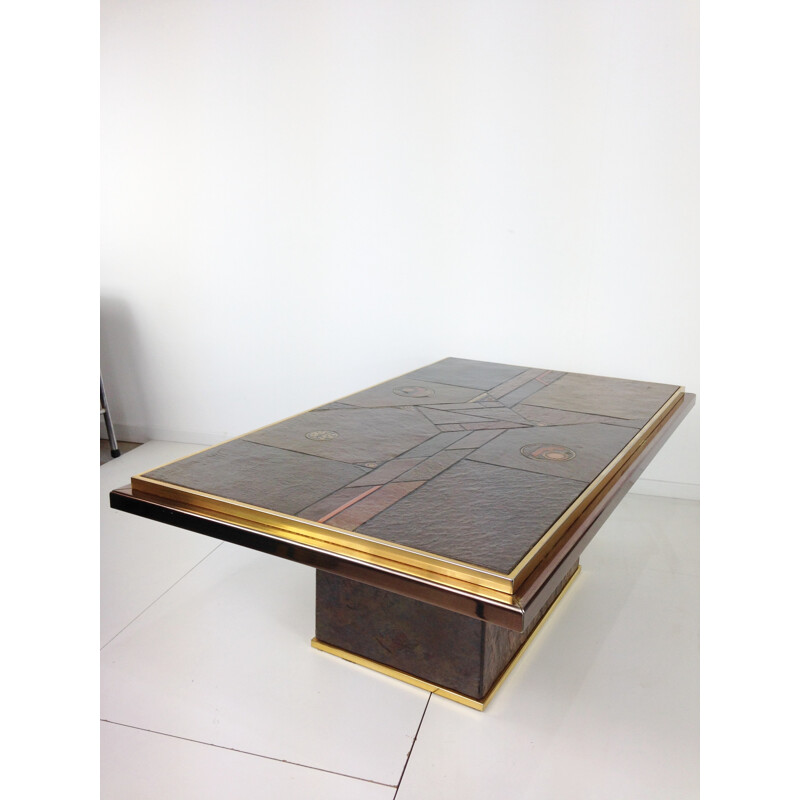 Vintage Las Vegas Brutalist Coffee Table by Paul Kingma - 1970s