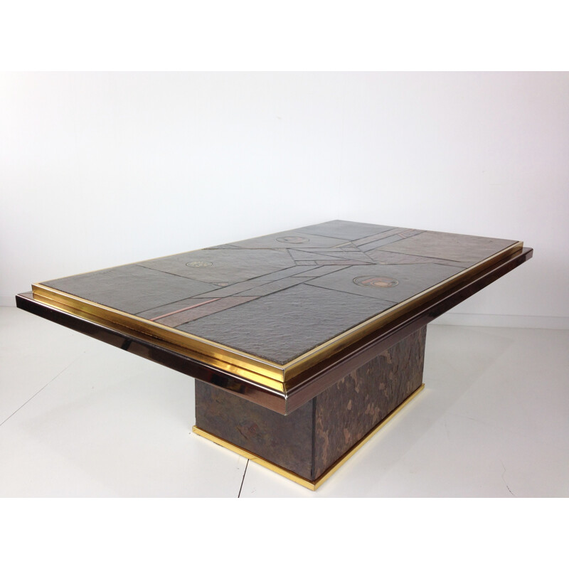 Vintage Las Vegas Brutalist Coffee Table by Paul Kingma - 1970s